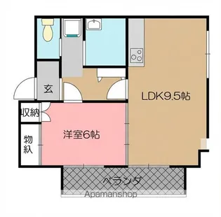 THE SQUARE・ORIO RESIDENCE【3階】の間取り