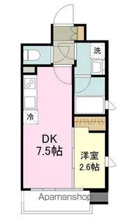 デュオフラッツ仙台木町通エアリ【10階】の間取り