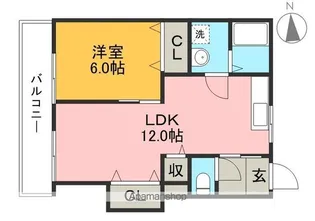 ロイヤルマンション【5階】の間取り