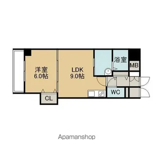 SKY VILLAGE(スカイヴィレッジ)【706号室】の間取り