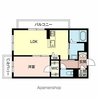 ベレオ寺町通り【303号室】の間取り