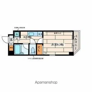 EXCELLIA 馬込【5階】の間取り