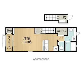 エクラテラス B【2階】の間取り