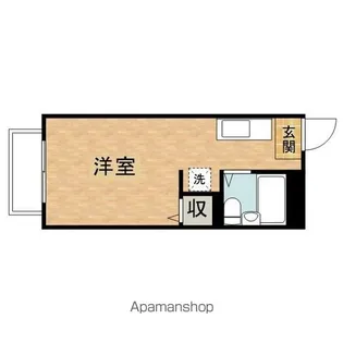 1Rの間取り画像