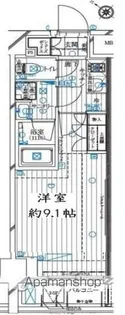 レガリス月島ベイサイドコート【4階】の間取り
