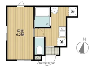 EARTH開成【101号室】の間取り