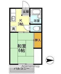 メゾン南万々【1階】の間取り