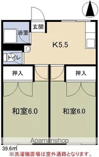 白板ハイム【202号室】の間取り