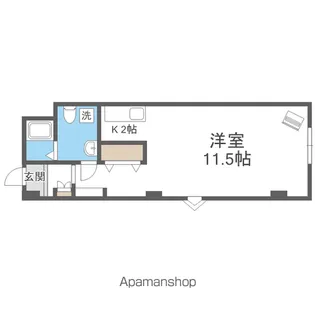 ロムペリィビル(旧和晃ビル)【4階】の間取り