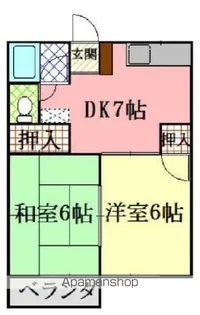 第1コーポ森田【2階】の間取り