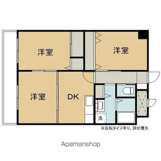 テリトワールSATO参号館【4階】の間取り