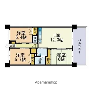 光安ビル【507号室】の間取り