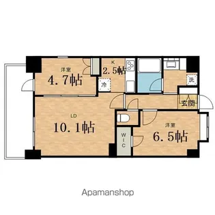 オーチャード【13階】の間取り