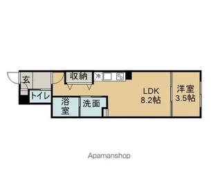 LUORE黒川EAST【305号室】の間取り