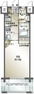 エンクレスト天神III【12階】の間取り