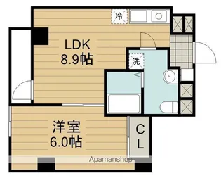 GRACE HILL Akebono【6階】の間取り