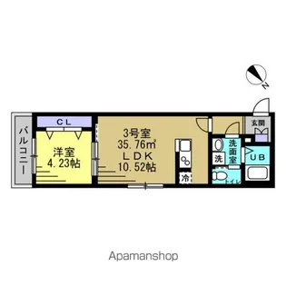 RIZE柏たなかⅢ【2階】の間取り