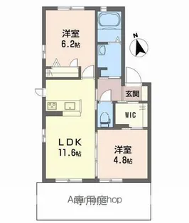 トロフィー ティアラ【1階】の間取り