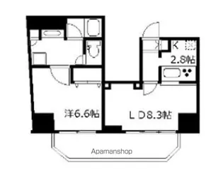 プレール・ドゥーク元浅草【13階】の間取り