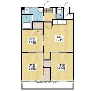 シャルマンコーポ垣生【204.号室】の間取り