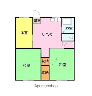 今浦ハイツⅢ【201号室】の間取り