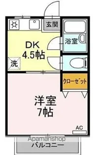 プレジール南昭和【2階】の間取り