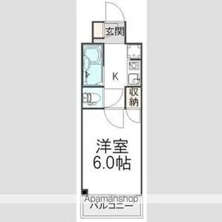ベルシティ【6階】の間取り
