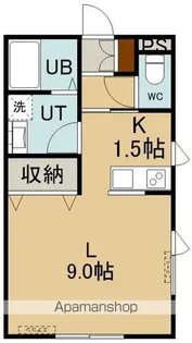 1Kの間取り画像