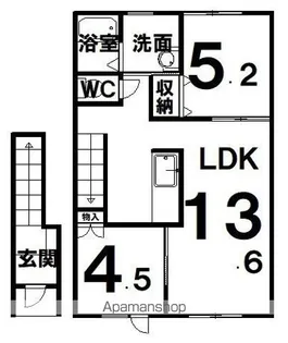 SPACE TRIP29【2-B号室】の間取り