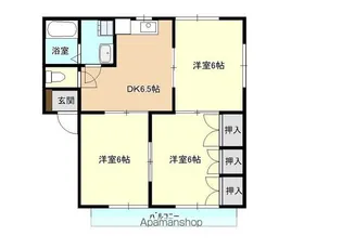 サンシャイン B【202号室】の間取り