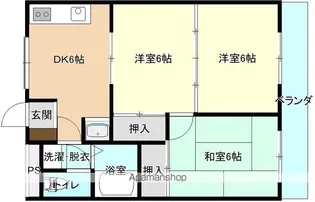 パストラルタケイ【103号室】の間取り