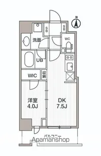 シーズンフラッツ両国サウス【6階】の間取り