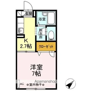 ディアス・ナガタ【1階】の間取り