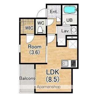 (仮称)ジーメゾン大津タラッサ【303号室】の間取り