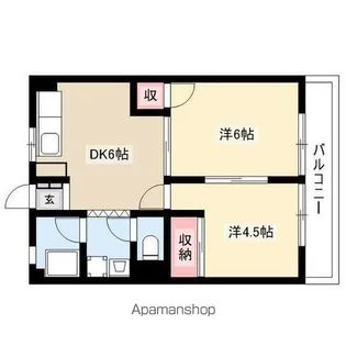 メゾン大鐘【2階】の間取り