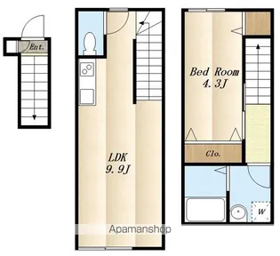 SOLUNA CRACIA MITAKAⅡ【2階】の間取り