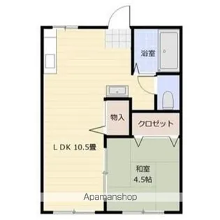 アルス極楽【B棟113号室】の間取り