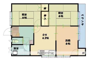 サンハイツ【101号室】の間取り