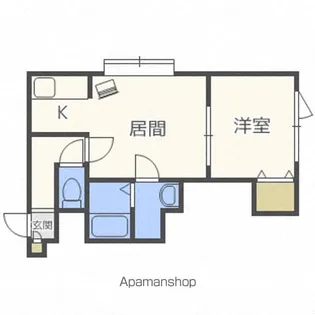 クレシア【105号室】の間取り