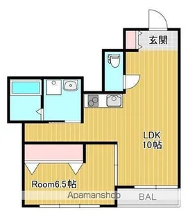 敷島第1マンション【203号室】の間取り