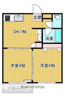 メゾン花野【202号室】の間取り