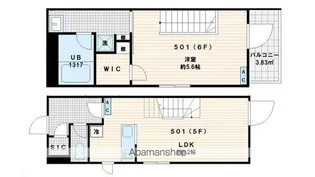 FULLEA代々木【5階】の間取り