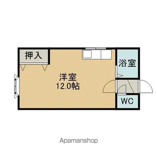 1Rの間取り画像