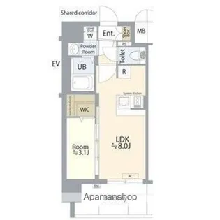 エスプレイス名古屋神宮前【3階】の間取り