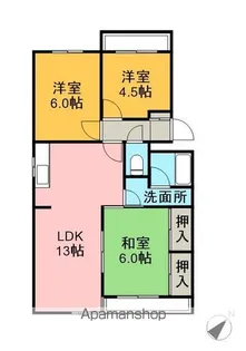 エクセレント白山【3階】の間取り