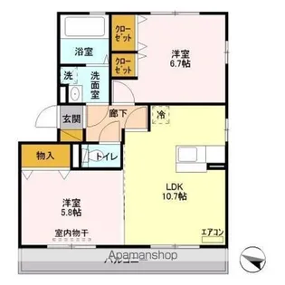 ボヌールおおたかの森 Ⅰ【3階】の間取り