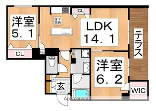 グランノーブル【1階】の間取り