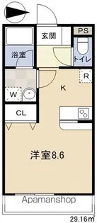 ハイツ ウエスト【2階】の間取り