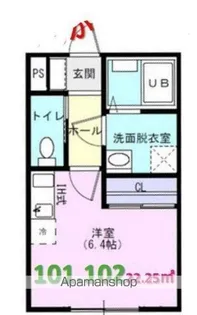 1Rの間取り画像