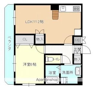 パルテプエンテ【201号室】の間取り